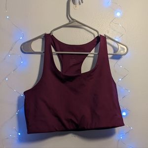 Purple girlfriend collective sports bra top
